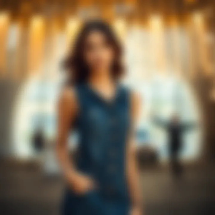 Magnificent The Contemporary Sleeveless Denim Dress: A Versatile Wardrobe Staple