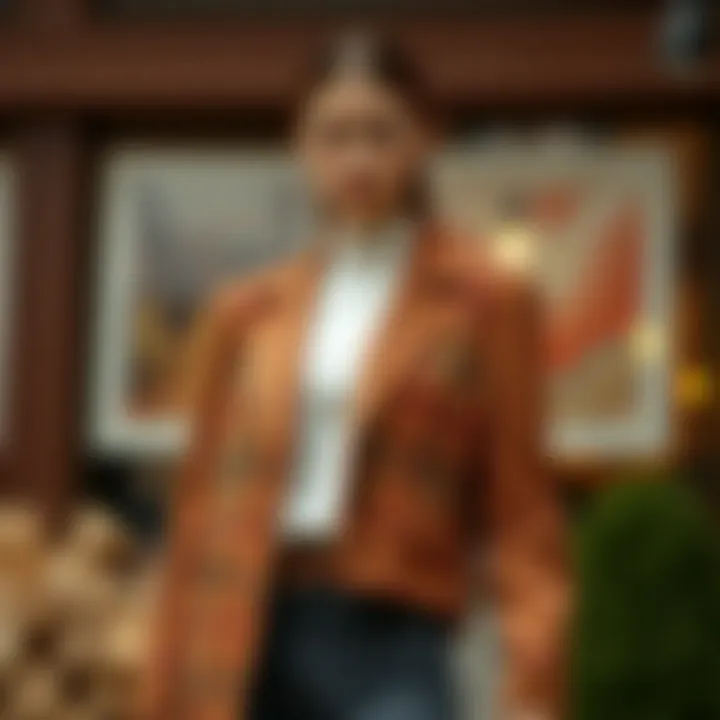 Magnificent The Corduroy Plaid Panel Drop Shoulder Jacket: A Detailed Exploration