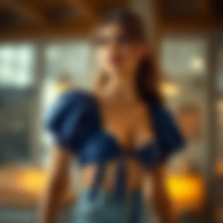 Magnificent The Tied Hem Puff Sleeve Crop Top: A Comprehensive Exploration