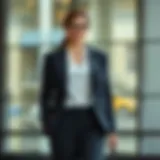 Elegant plus size business outfit with blazer