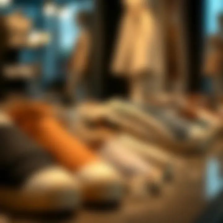 Materials Used in Ankle Strap Espadrille Flats Display of various materials used in ankle strap espadrille flats, including jute and canvas