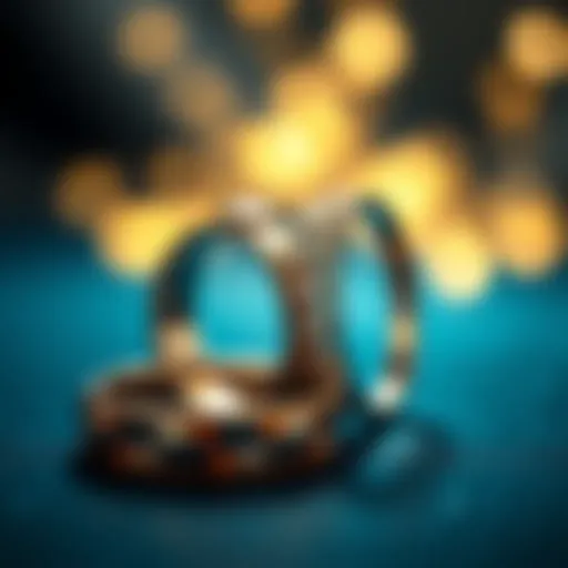 Elegant couple rings with unique designs