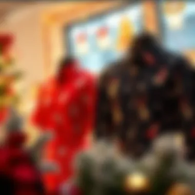 A collection of modern Christmas shirts reflecting current fashion trends