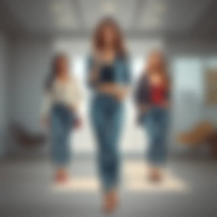 Creative Outfit Combinations Creative outfit combinations featuring jean sets for various body types.