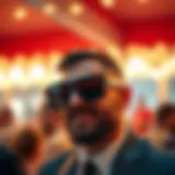 Stylish custom sunglasses with unique designs for bachelor parties