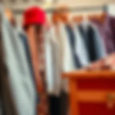 Wardrobe Essentials and Seasonal Styles An elegant arrangement of wardrobe essentials emphasizing seasonal styles.