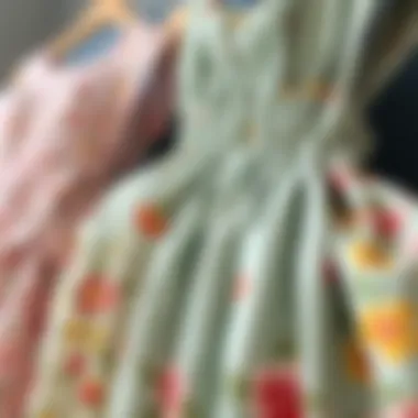 Variety of Fabrics for Ditsy Floral Smock Dresses Different fabric options for smock dresses