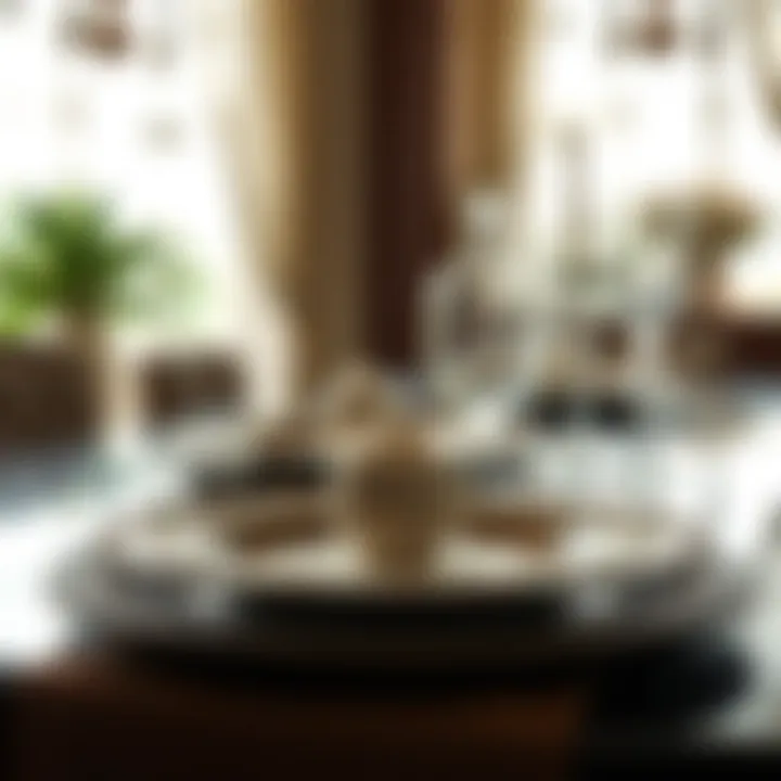 Ornate Charger Plates in a Luxurious Setting A luxurious table setting featuring ornate charger plates