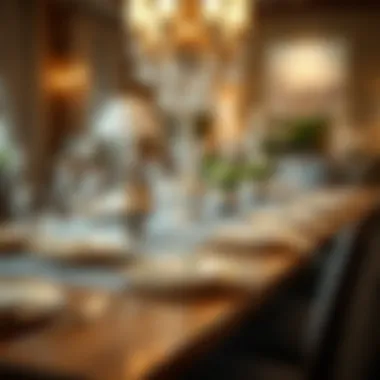 Charger Plates Enhancing a Beautifully Set Dining Table A beautifully set dining table with charger plates enhancing the decor