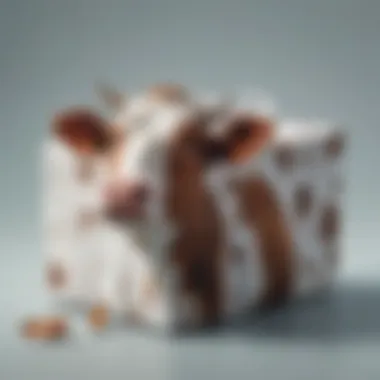 Eco-friendly cow print wrapping materials