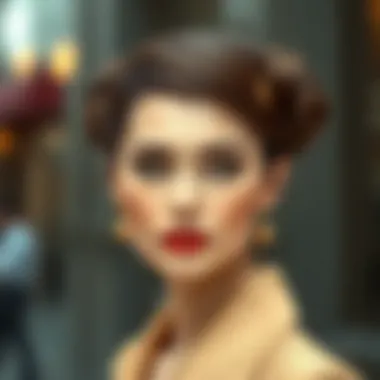 Chic Hairstyle with Dent-Free Clip A model showcasing a chic hairstyle secured with a dent-free clip.