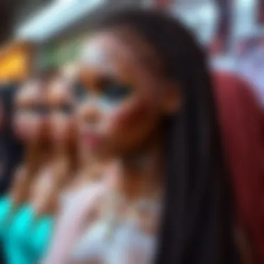 Color Variations in Goddess Locs Lace Front Wigs Stylish display of goddess locs lace front wig in various colors