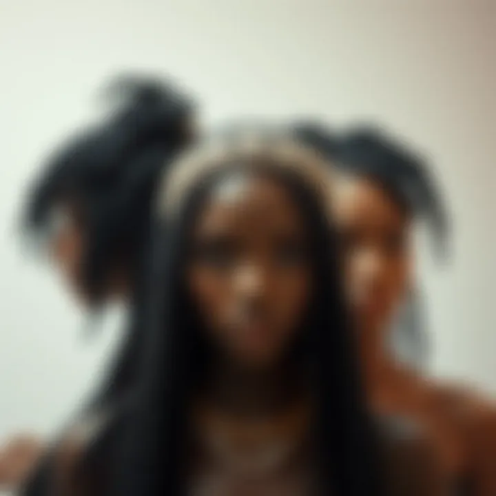 Cultural Significance of Goddess Locs Lace Front Wigs Aesthetic arrangement of goddess locs lace front wigs highlighting cultural significance