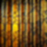 Elegant gold floral pattern on luxurious fabric