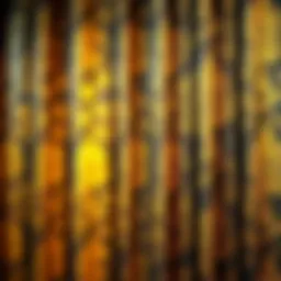 Elegant gold floral pattern on luxurious fabric