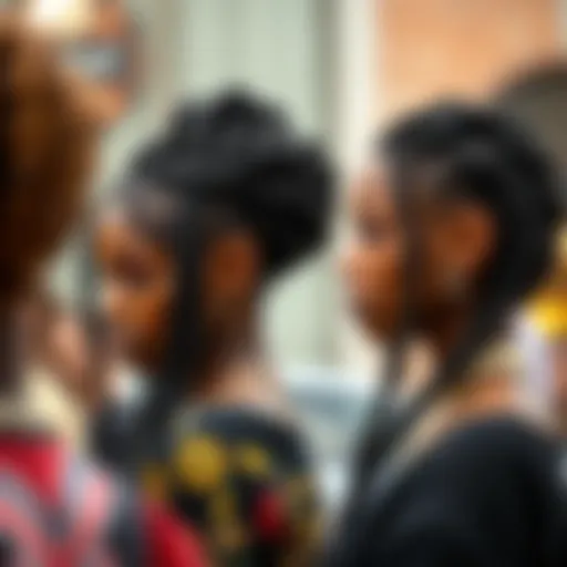 Artistic representation of intricate braided wig designs showcasing cultural influences