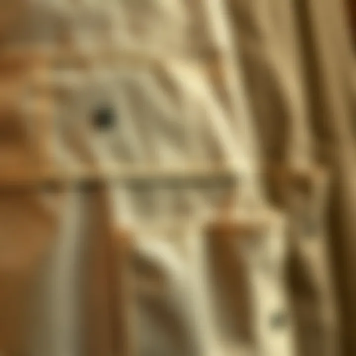 Fabric Texture of Work Aprons Close-up of fabric texture for work aprons