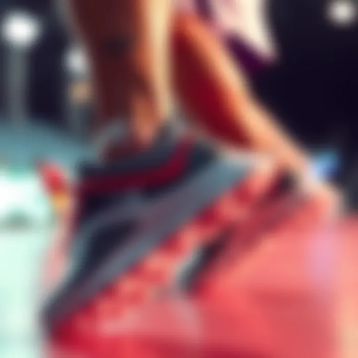 Performance Benefits of Air Cushion Shoes An athlete performing in Nike Air cushion shoes, emphasizing performance and functionality