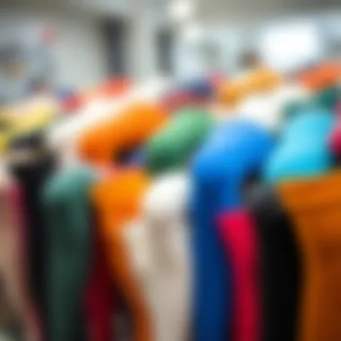 An array of plus size support hose in various colors and styles