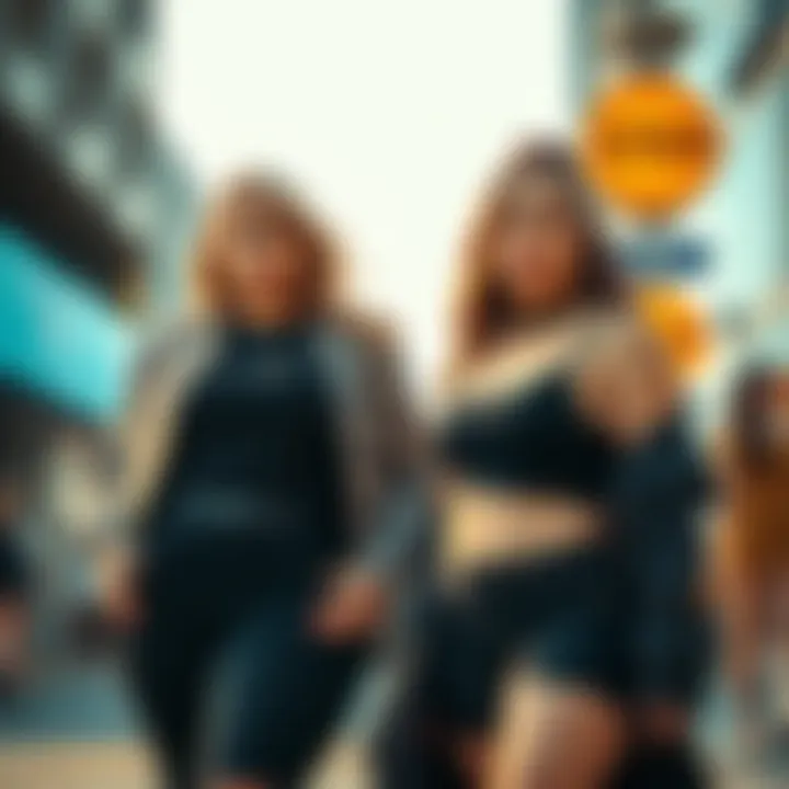 Trendy plus size fashion showcasing versatility