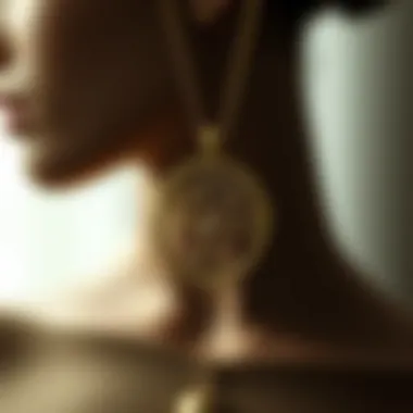 Symbolic representation of the tree of life embedded in a necklace, highlighting its cultural importance