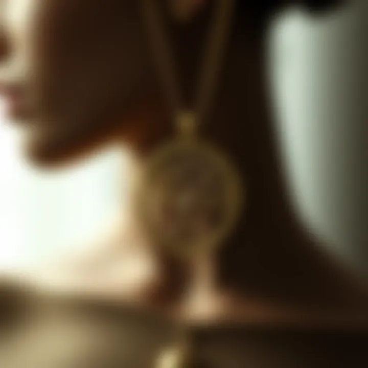 Symbolic representation of the tree of life embedded in a necklace, highlighting its cultural importance