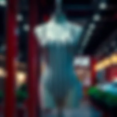 Chic Striped Bodysuit Display Stylish striped bodysuit in a vibrant setting