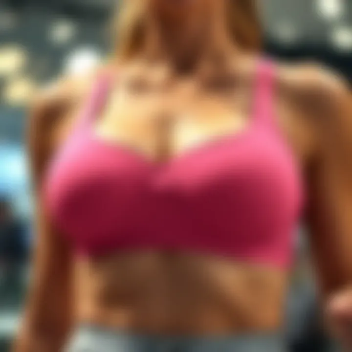 Graphical representation of consumer preferences for sports bras without pads