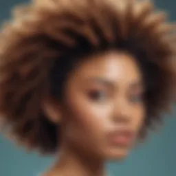 Close-up of beautifully styled spring afro twists showcasing texture and volume