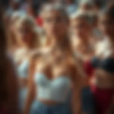 Diverse group showcasing bandeau tops of different styles