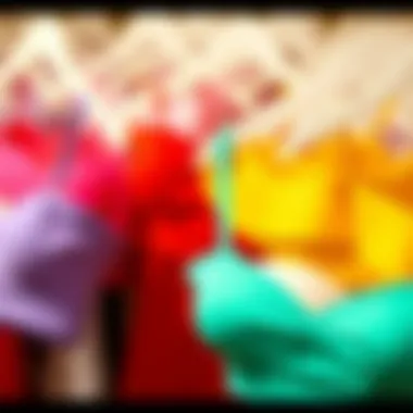 Charming bandeau tops displayed in various colors