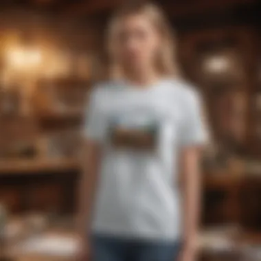 Sustainability in Deadwood T-shirt Production Infographic illustrating sustainability practices in the production of the Deadwood T-shirt