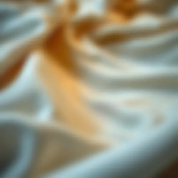A close-up of luxurious fabric used in bespoke underwear.