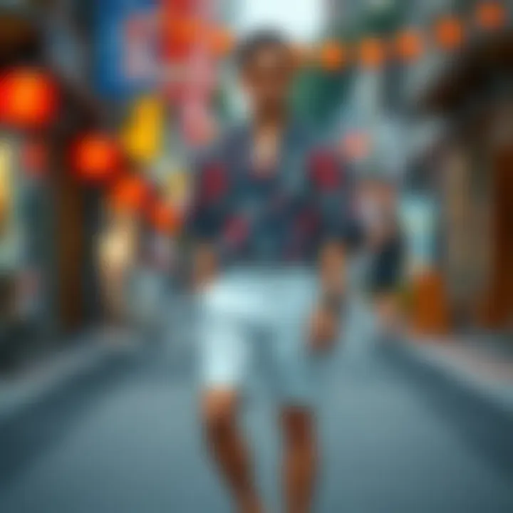 Stylish Shorts Paired with a Kimono Stylish shorts paired with a kimono for a modern look