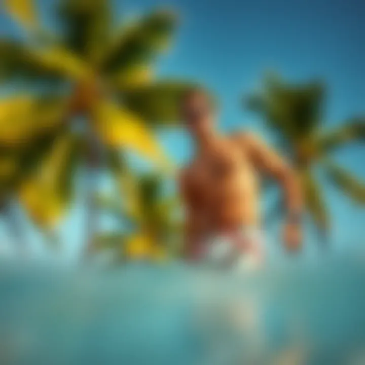 Notable Exploring the Intersection of Men's Swim Trunks and Palm Trees