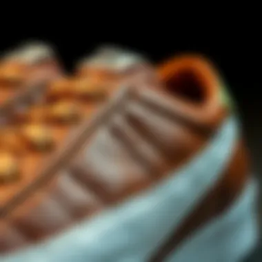 Premium Leather Quality of Nike Blazer Close-up of the premium leather used in Nike Blazer