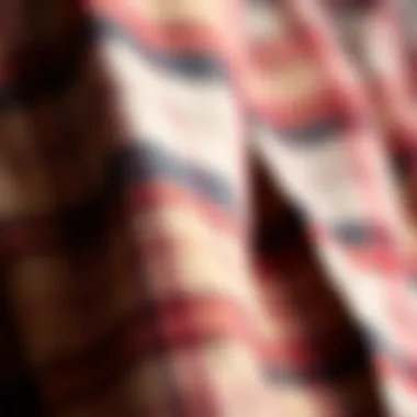 Flannel Fabric Texture A close-up shot of the soft texture of flannel fabric, showcasing its warmth and comfort.