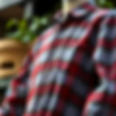 Sustainable Flannel Shirt Care An eco-friendly flannel shirt displayed with sustainable materials, highlighting care considerations.