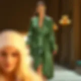 Exploring the Sage Green Satin Robe: A Study in Elegance and Versatility Introduction