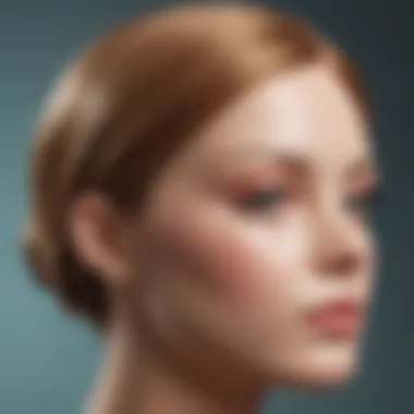 Close-up of mannequin head materials used in hair education