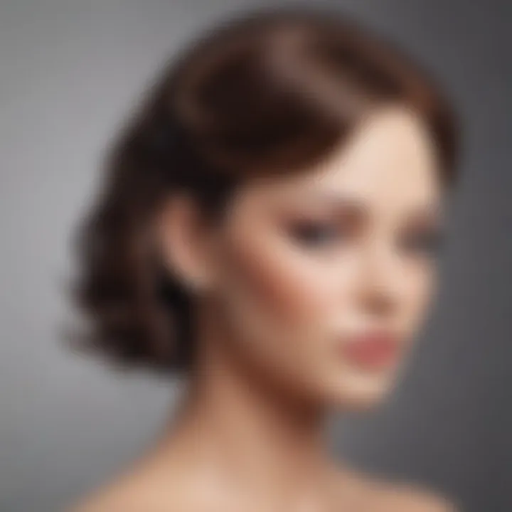 Realistic mannequin head showcasing diverse hairstyles