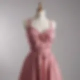 Elegant tie strap babydoll dress displayed on a mannequin