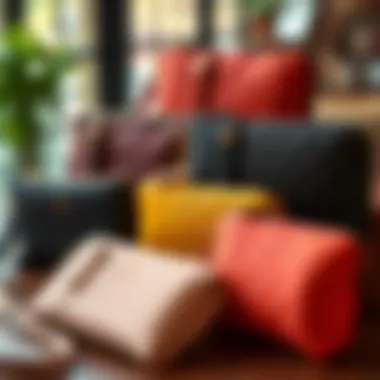 Variety of Wristlet Wallets Multiple wristlet wallets displayed in a creative arrangement