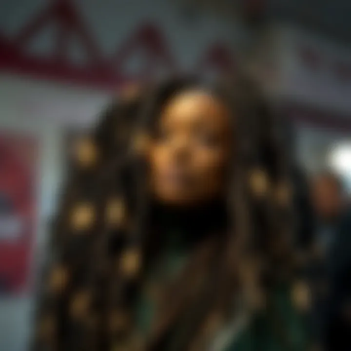 Artistic arrangement of faux locs demonstrating versatility