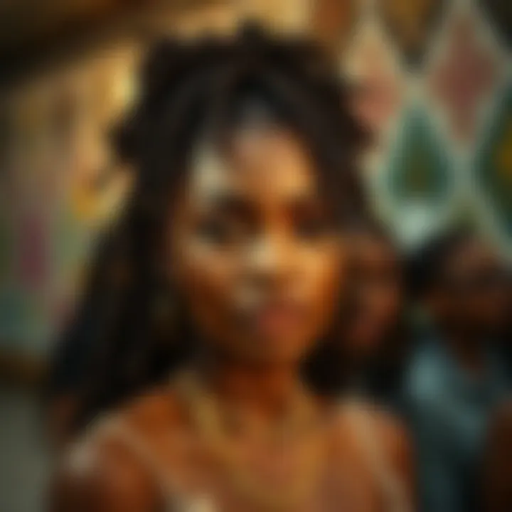 Cultural representation through various faux loc styles