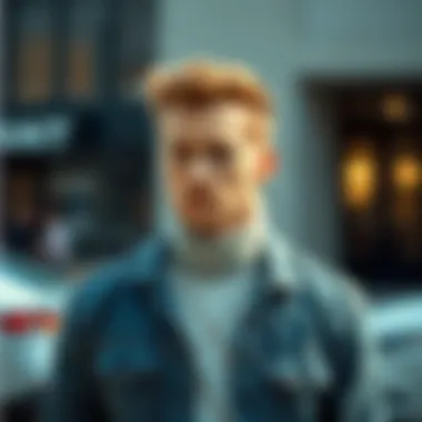 Casual Style with Denim Casual look featuring a short sleeve turtleneck with denim