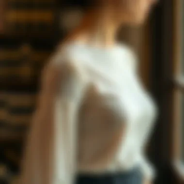 Historical Fashion Illustration of Shoulder Lace Top Historical fashion illustration showcasing the evolution of shoulder lace top designs