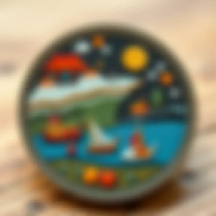 Heritage Themed Coasters Cultural themed novelty coasters showcasing heritage motifs