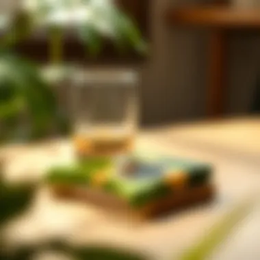 Eco-Friendly Coaster Set Set of eco-friendly coasters made from sustainable materials