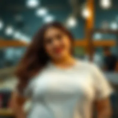 Sustainable production practices for plus size crew neck shirts